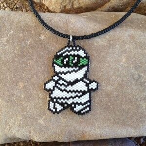Mummy Beaded Choker